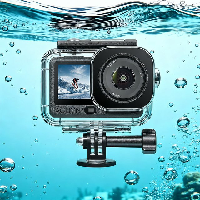 Wasserdichtes Unterwassergehäuse für DJI OSMO Action 6 in Transparent, 60 m Tauchtiefe - Bild 1