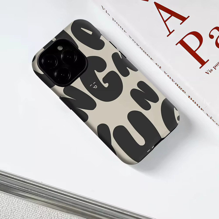 Potdemiel Buchstaben-Handyhülle für iPhone 17 16 15 14 13 Pro Max Plus mit Magnetfunktion und robustem Doppel-Schicht-Schutz - Bild 3