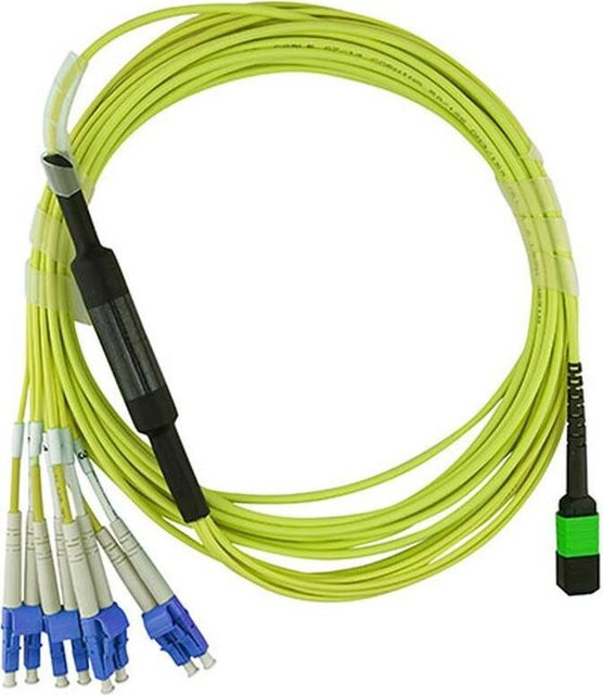 BlueOptics Glasfaserkabel SFP5141BU3MKB MPO 4x LC G.657.A1 Gelb, Länge: 3 m - Bild 1