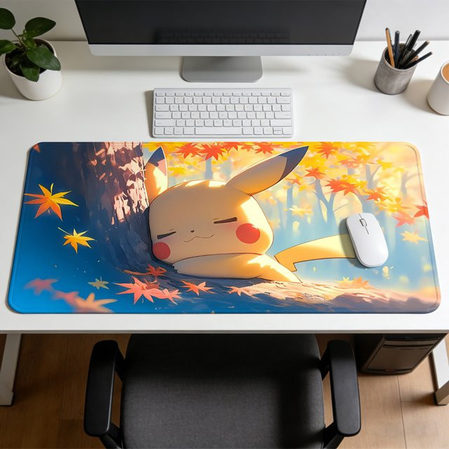 Potdemiel Gamer Tastaturmatte BKM-Po-ke-mons XXL Mauspad in Multicolour - Bild 1