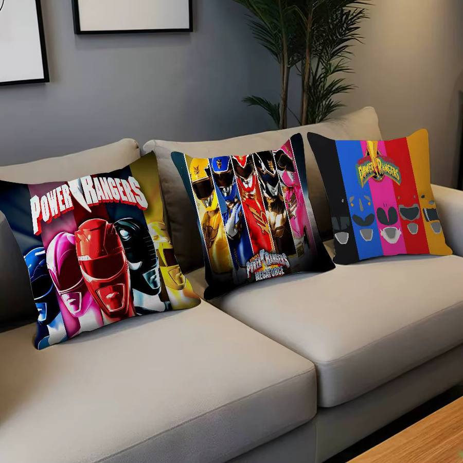 Potdemiel COOl Power R-Rangers Game Anime Kissenbezug, Dekokissenbezug für dein Sofa, Mehrfarbig, B/B: 45 x 45 cm - Bild 2