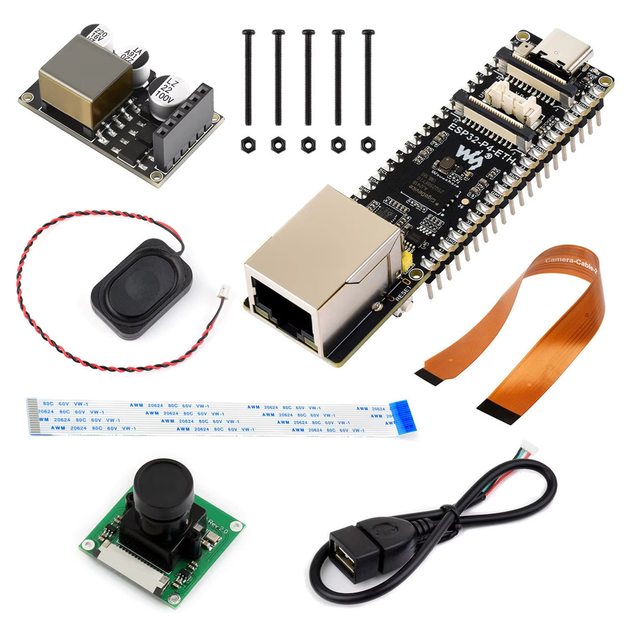 Waveshare ESP32-P4-ETH Hochleistungs-Entwicklungsboard mit 100 Mbit/s RJ45-Ethernet-Port in Schwarz - Bild 3