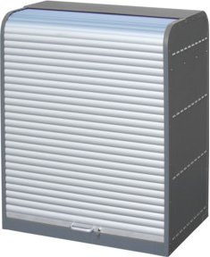 Bauer Südlohn Gefahrstoff-Rollladenschrank RSG-1 aus Stahl in Grau, Höhe: 161,0 cm, Breite: 87,0 cm - Bild 1