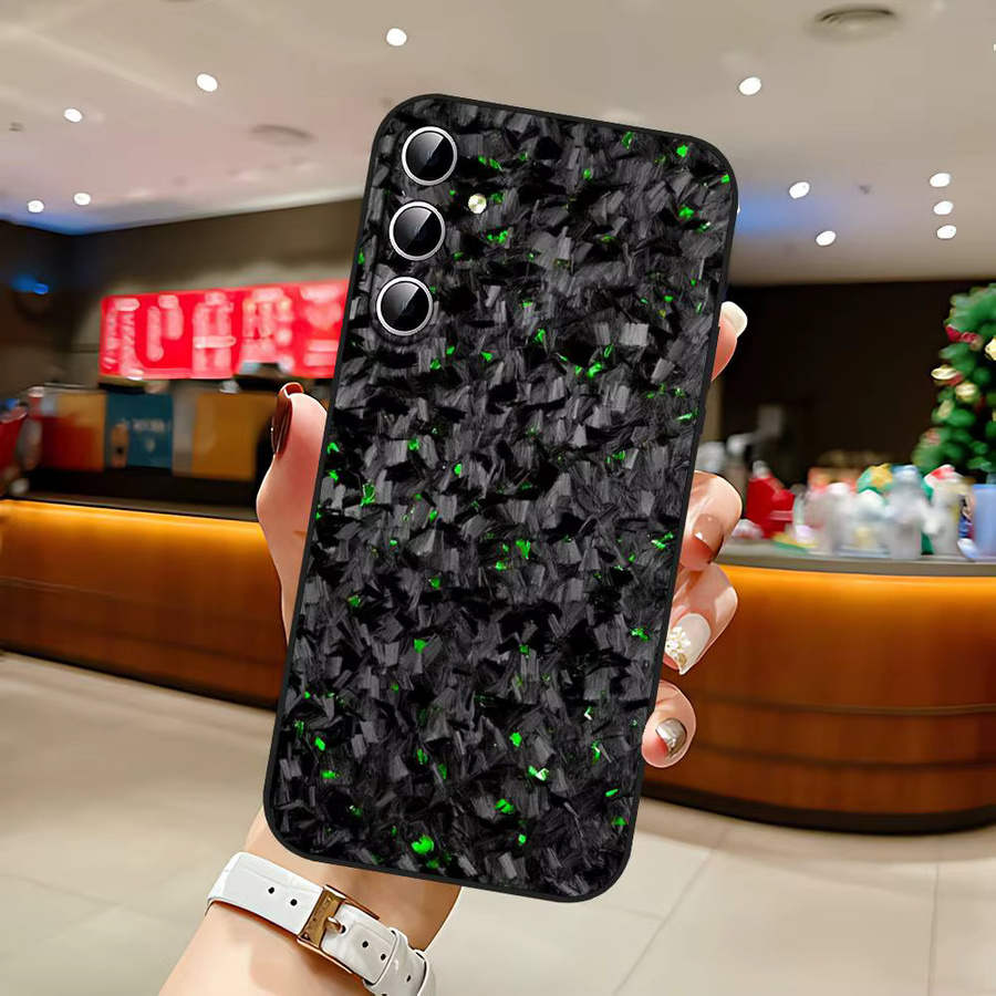 Geschmiedete Carbon-Handyhülle für Samsung Galaxy S21 S22 S23 S24 S25 S26 Ultra FE Plus 5G A52S Soft Cover in Schwarz - Bild 5