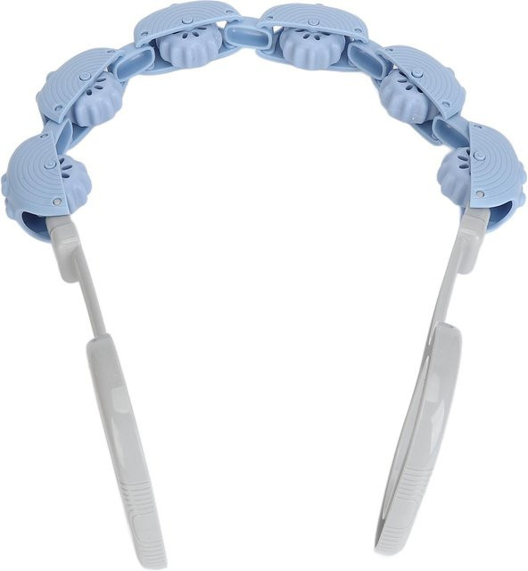 GoolRC Multifunktionales manuelles Rückenmassagegerät Roller Seil mit abnehmbaren Kugeln in Blau und Grau zur Dehnung von Schulter und Nacken - Bild 1