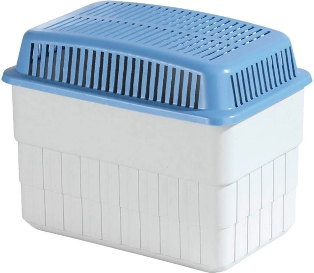Wenko Feuchtigkeitskiller Raumentfeuchter Set in Grau-Blau mit 2 kg Granulat - Bild 1