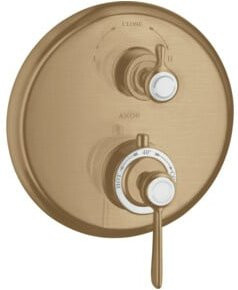 Hansgrohe Axor Montreux Fertigmontageset UP-THM mit Einhebelmischer und Thermostat in Brushed Bronze - Bild 1
