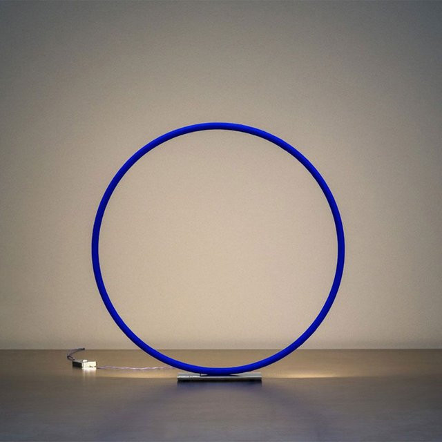 Catellani & Smith Sorry Giotto 1 LED-Tischleuchte in Kupfer und Blau mit dimmbarer Leuchtmitteloption - Bild 1