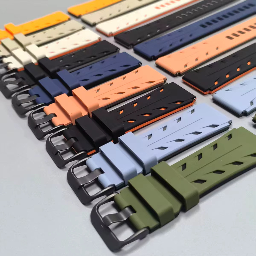 Xiaomi Uhrenarmband Silikon, Schwarz, 22mm - Bild 3