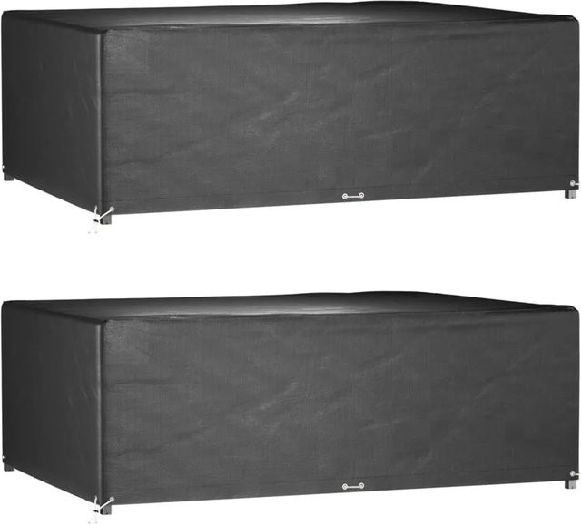 vidaXL Gartenmöbel-Abdeckungen Set aus 2 Stück, rechteckig, mit 12 Ösen, B/T/H: 230 x 165 x 80 cm - Bild 1