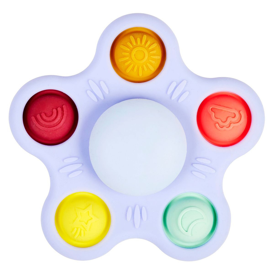 Nattou Pop-It Spinner Drehspielzeug, Bunt / Mehrfarbig, Silikon - Bild 1