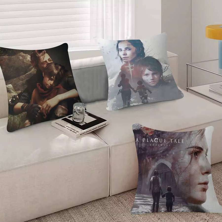 Beast Kingdom A Plague Tale Innocence Kissenbezug Motiv Anime Sofakissen Mehrfarbig B/T/H: 30 x 30 x 30 cm - Bild 2