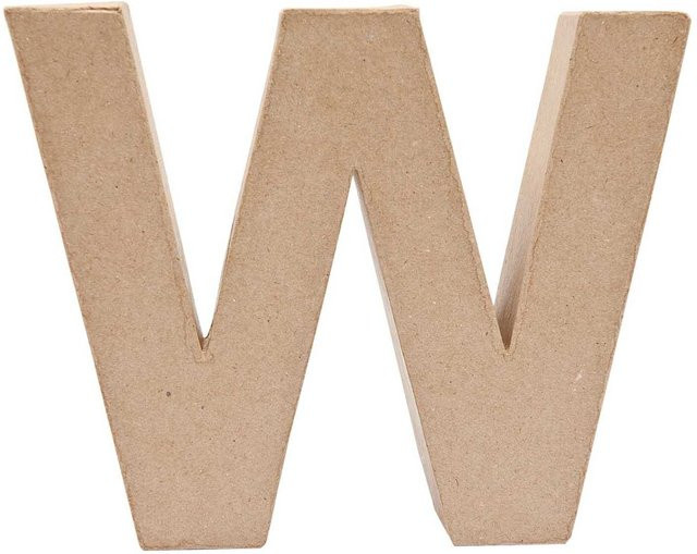 Rico Design 3D Papp-Buchstabe W für die Tischdekoration - Bild 1