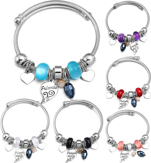 Perlenarmband Edelstahl, Bunt, Unisex - Bild 1