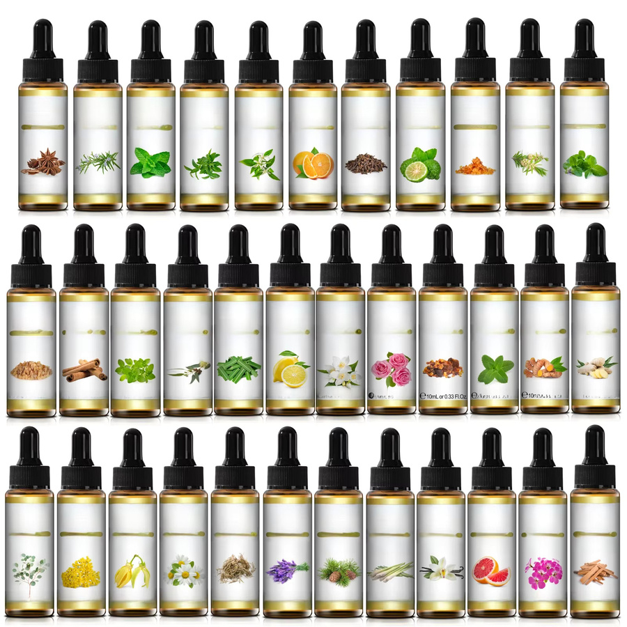 EUQEE Ätherisches Öl, 10 ml, Pfefferminze, Palo Santo, Bergamotte, Eukalyptus, Lavendel, Zimt, Zedernholz - Bild 2