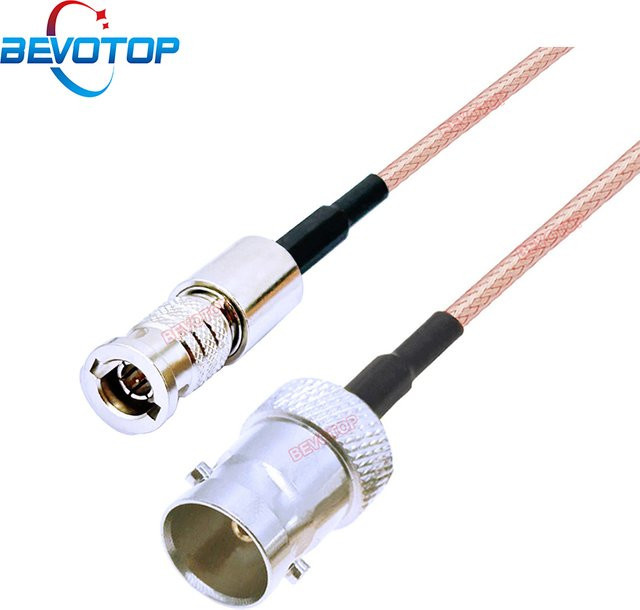 BEVOTOP BNC-Buchse auf Micro-BNC-Stecker RG179-Kabel Jumper Pigtail in Silber - Bild 1