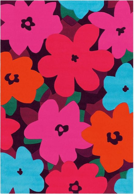 Arte Espina Kurzflorteppich Sam 4135 Pink Flowers B/L: 140 x 200 cm und 90 x 160 cm - Bild 1