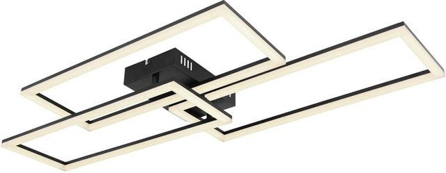 GLOBO Deckenleuchte Finn LED in Schwarz mit Fernbedienung und Leuchtmittel B/H/L: 90 x 8,7 x 40 cm - Bild 1