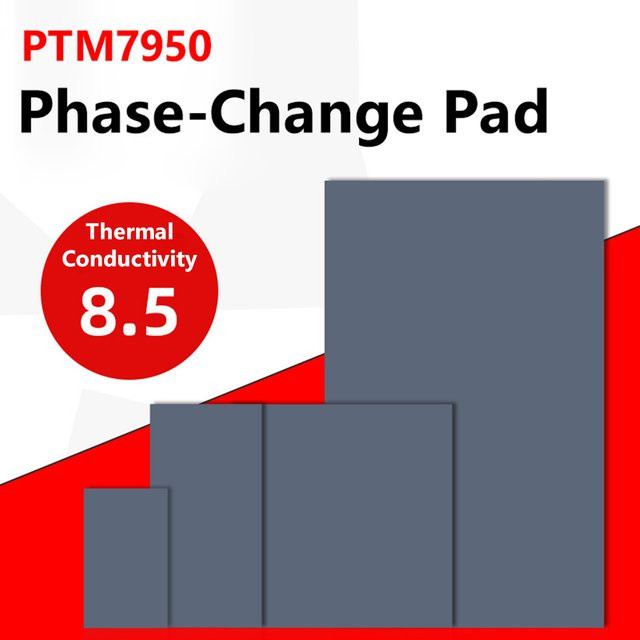 Honeywell PTM7950 Phase Change Pad für Laptop CPU und GPU zur Wärmeableitung, Grau, 8,5 W/mK - Bild 1