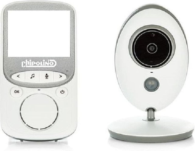 Chipolino Babyphone Vector in Weiß mit Kamera, Farbdisplay, Nachtsicht und Temperaturanzeige - Bild 1
