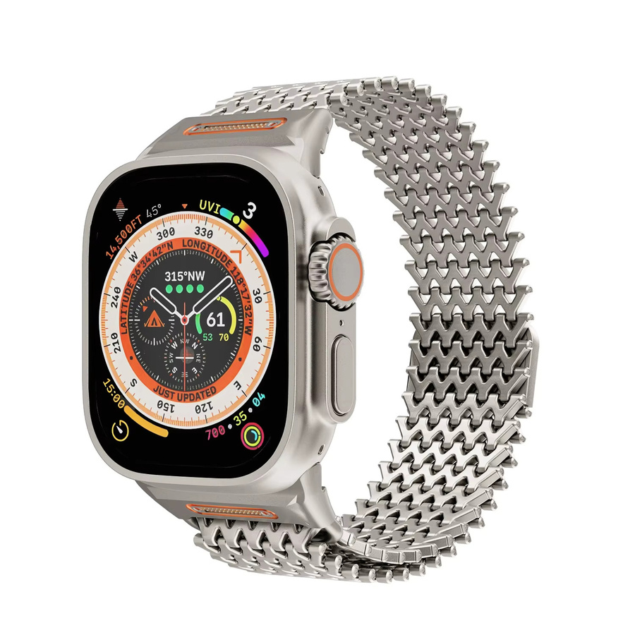 jansin Uhrenarmband Edelstahl, Silber, Unisex - Bild 4