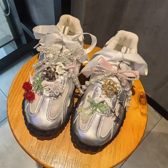 Schuh Charme, Kristall, Blume, Obst, wvk - Bild 1