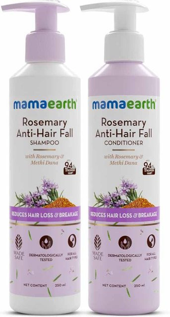 Mamaearth Rosmarin Shampoo und Spülung Combo, je 250 ml, Normales Haar - Bild 1