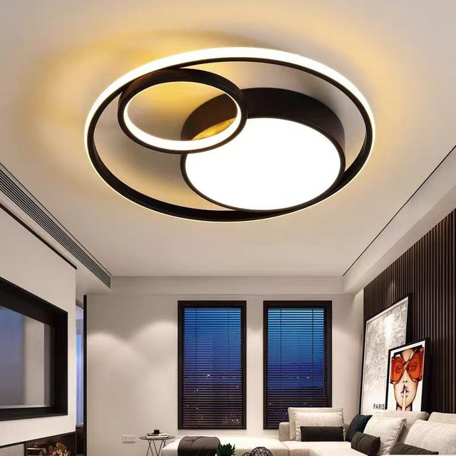 JIANKEXING LED-Deckenleuchte in Ringform, minimalistisches Design in Weiß für Schlafzimmer und Wohnzimmer - Bild 1