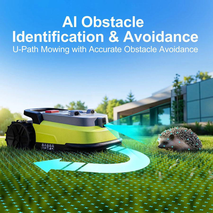UBHOME M10 Roboter-Rasenmäher mit RTK+AI Vision und App-Steuerung, kabellos für bis zu 1000 m2 - Bild 3