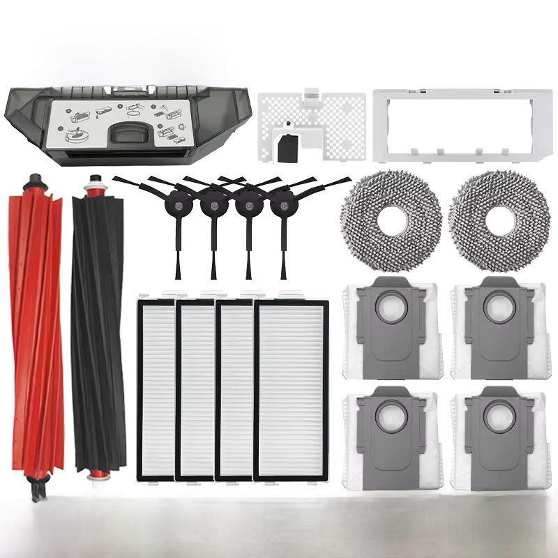 Roborock Qrevo Master und Qrevo Slim Roboterstaubsauger Ersatzteil-Set mit Hauptseitenbürste, Hepa-Filter, Mopptüchern und Staubbeuteln in Multicolour - Bild 3