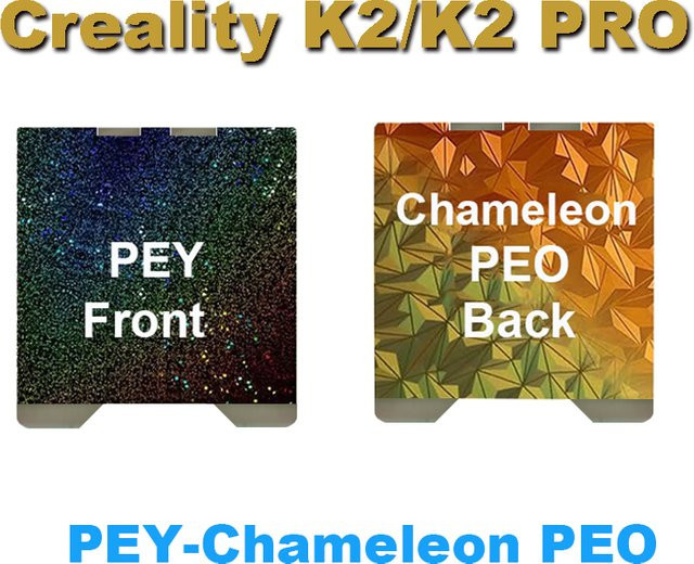 Creality Doppelseitige Mattierte Bauplatte für K2 und K2 PRO, Hochfeste Beschichtete PEI PEO PEY Bauplatte für FDM 3D-Drucker-Zubehör - Bild 1