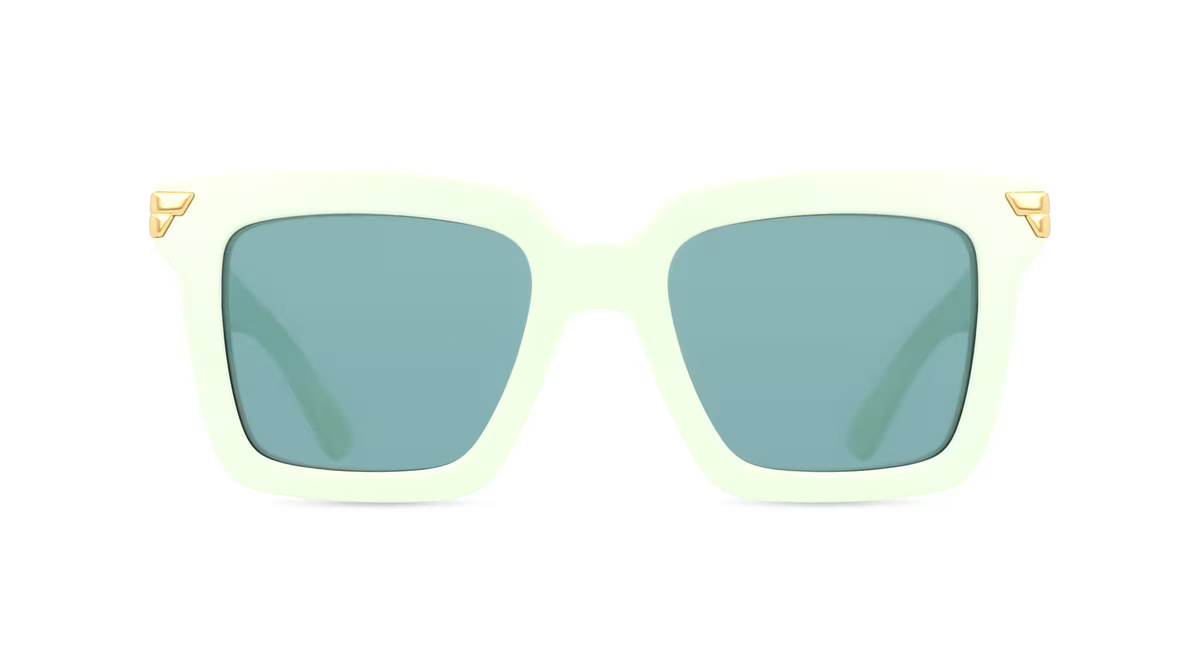 Bottega Veneta BV1005S Sonnenbrille Vollrand, Eckig, Acetat, Unisex, grün - Bild 1