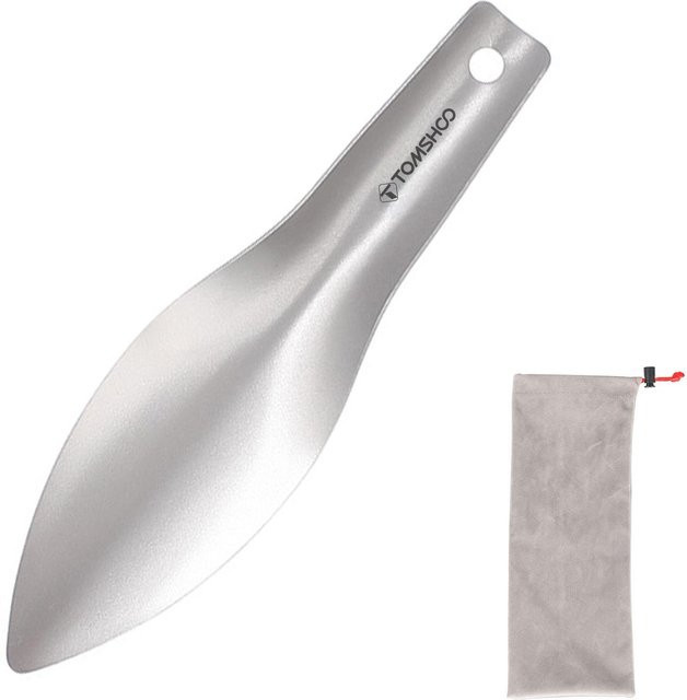 TOMSHOO Titan-Garten-Handschaufel aus Metall in Weiß für Outdoor, Camping und Wandern - Bild 1