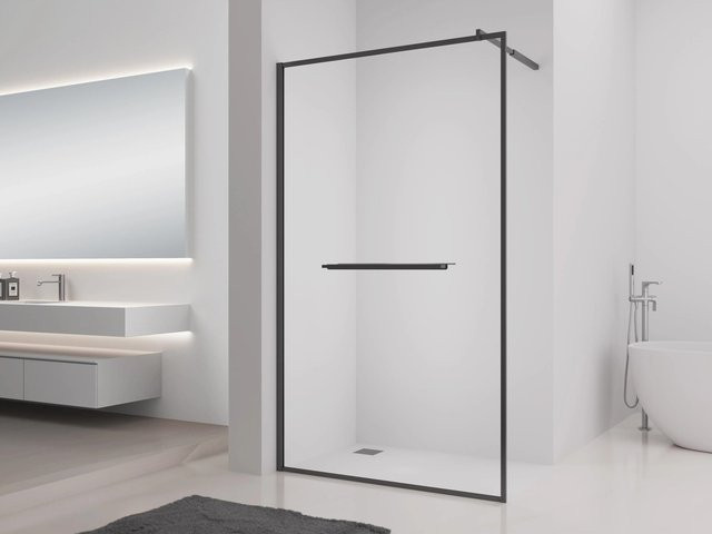 baliv Seitenwand Walk-In DUK-120.140 Industrial Grey, Aluminium, B: 120 cm, H: 200 cm, Tiefe: 0,6 cm - Bild 1