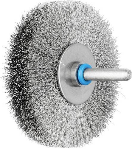 PFERD TOOLS INOX-TOTAL Rundbürste ungezopft aus Edelstahl, Durchmesser: 70 mm, Schaft-Ø: 6 mm, Draht-Ø: 0,15 mm, Farbe: Silber/Blau - Bild 1