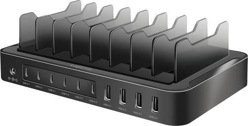 LogiLink PA0327 Handy Ladegerät mit Schnellladefunktion und USB-C sowie USB-A Anschlüssen in Schwarz - Bild 1