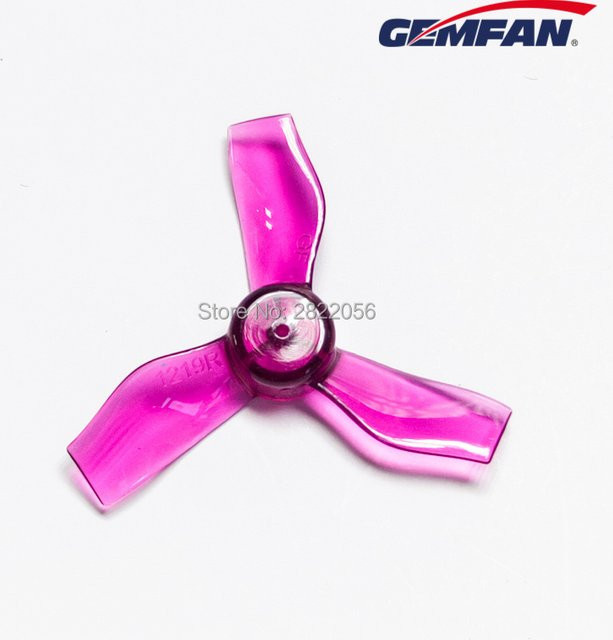 Gemfan PMPC1219 3-Blatt Racing Propeller für FPV Mini Drohnen 1,2 Zoll 8 Stück in Rot und Pink - Bild 1