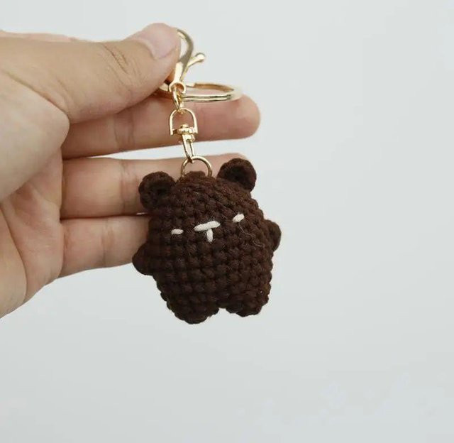 Linyi toy Schlüsselanhänger, Kirschbär, Gestrickt, Unisex - Bild 1
