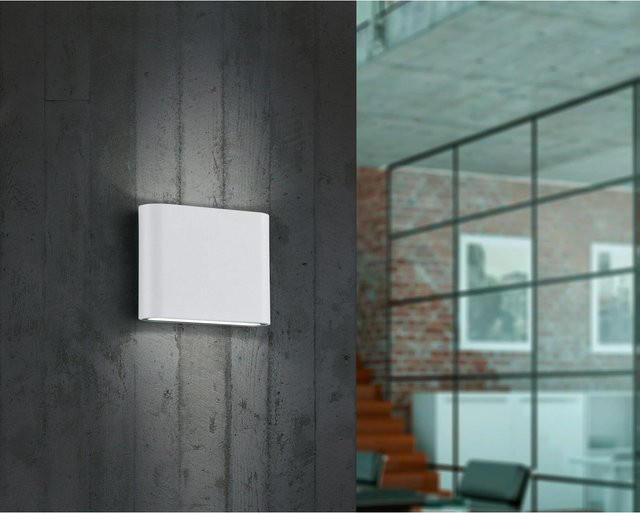 Trio LED-Wandleuchte Thames II Weiß aus Druckgussaluminium mit Up-Down-Lichtfunktion - Bild 1