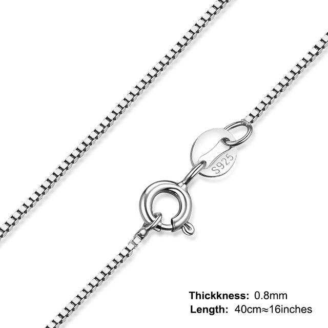 Wucifang Jewelry Halskette 925 Sterling Silber, Damen, 50cm - Bild 1