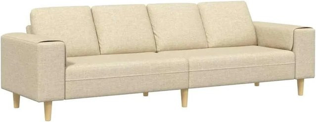 vidaXL Wohnzimmer Couch in Beige, modernes Design mit Stoffbezug, B/T/H: 250 x 77 x 76 cm - Bild 1