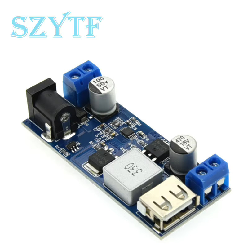 SZYTF DC 5A Step Down Buck Konverter Modul XY-3606 Blau 24V/12V zu 5V Stromversorgungs Platine - Bild 2