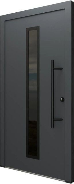 FM Türen Innenbeschläge Set AS68 Modell 21 mit Glaseinsatz in Anthrazit, Rechts, B: 110 cm, H: 210 cm - Bild 1
