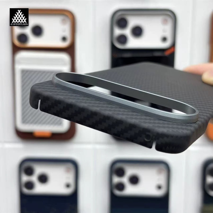 Magnetische Aramid-Faser Schutzhülle für Google Pixel 11 Pro XL in Schwarz mit Carbonfaser-Design - Bild 5