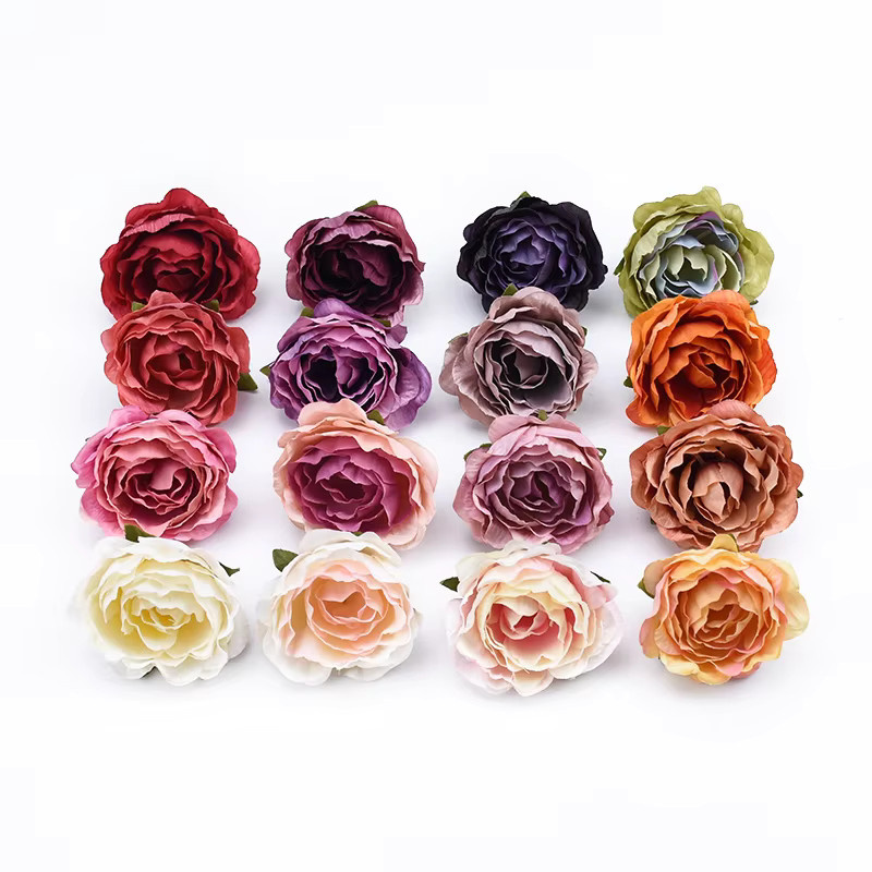 Künstliche Seidenrosen und Pfingstrosen von smr in Multicolor für Hochzeiten, Garten und DIY-Dekoration - Bild 2