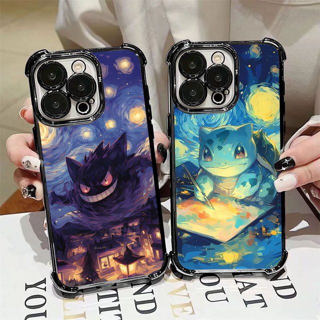 Handyhülle mit Gengars Bulbasaurs und Pikachus Design für Xiaomi 17T Pro 15T 14T 13 15 F8 Ultra Poco X7 F7 X6 M7 M8 Pro Max in Multicolor - Bild 1