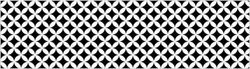 mySPOTTI Küchenrückwand Chadi Grafik in Schwarz und Weiß aus Aluminiumverbund, Breite: 220 cm, Höhe: 60 cm - Bild 1