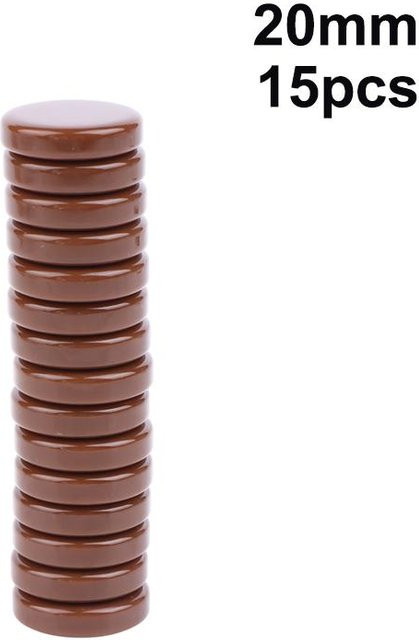 15-teiliges Set Schachfiguren, kaffeebraun, Kunststoff, Zubehör - Bild 1