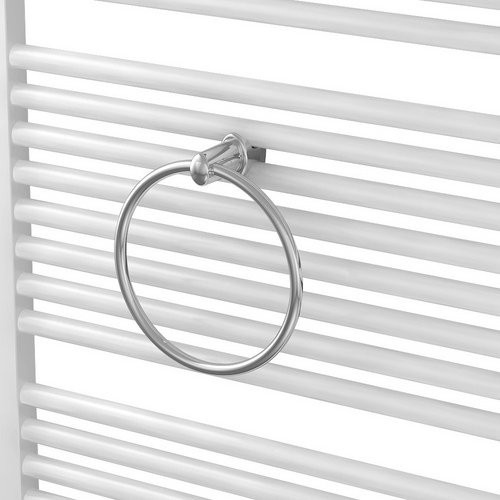 XIMAX Handtuchring aus Kunststoff in Silber, B/H/T: 21,2 x 21,2 x 6,4 cm - Bild 1