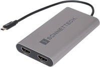 Sonnet Adapter Thunderbolt 3 auf Dual 4K HDMI 2.1 in Schwarz und Grau - Bild 1